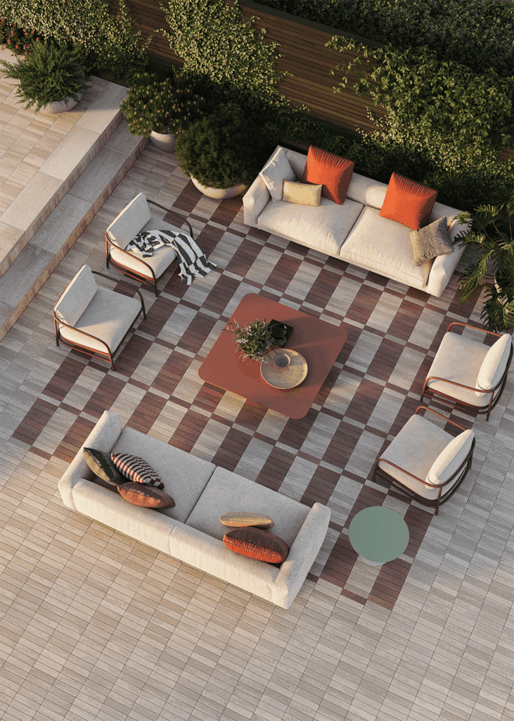 Custom Stone Tiling Patio Design