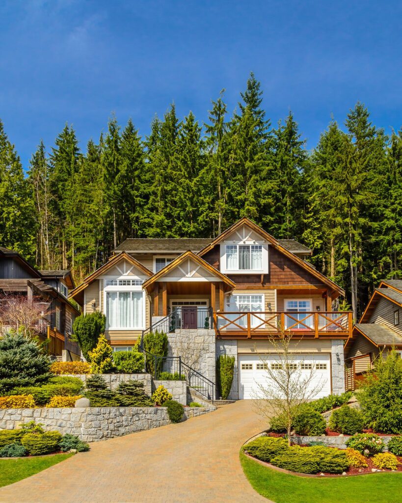 Luxury Home in the Black Hills with Custom Landscape Design and Retaining Walls
