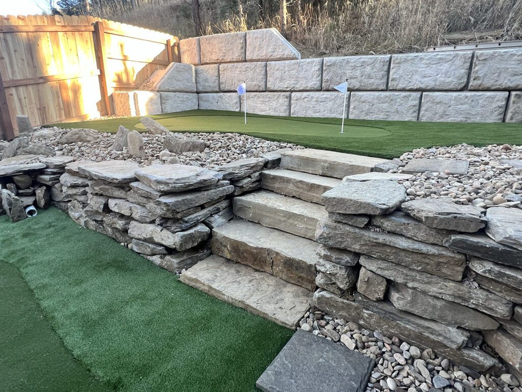 Outdoor Living Space Custom Golf Green