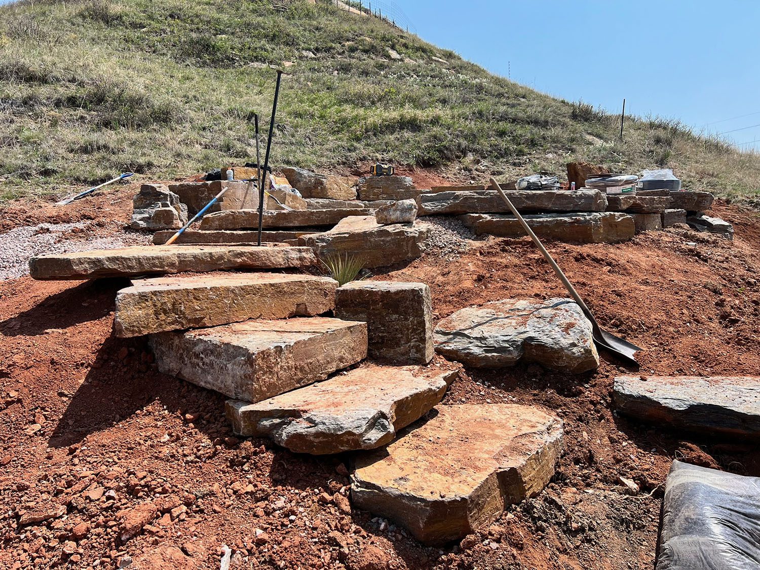 The Overlook Project Custom Stone Stepping Path