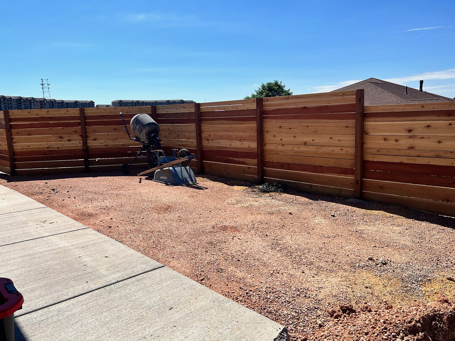 The Vista Project Completed Privacy Walls