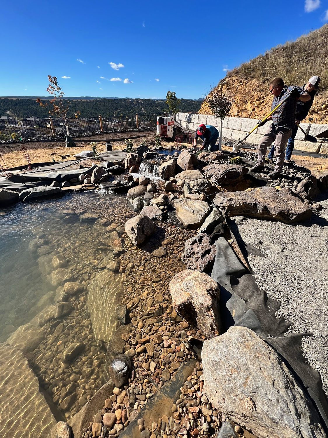 The Vista Project Pond Installation