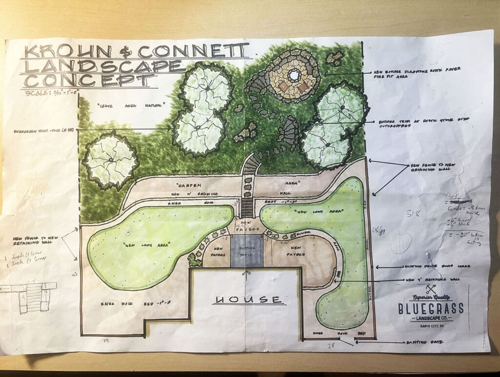Krohn & Connett Landscape Concept Drawing